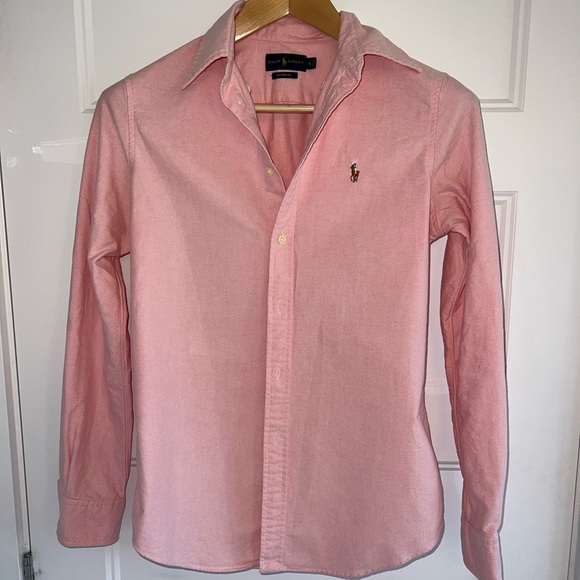 Polo Ralph Lauren Tops - Women’s Polo Ralph Lauren Custom Fit Pink Oxford Shirt